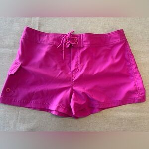 Jag women’s swim shorts magenta No liner no size prob ML measurements in desc.